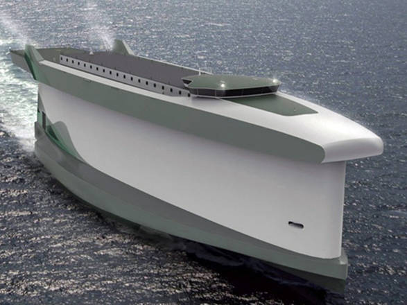 Lo scafo diventa una vela,è ultima frontiera navi ecologiche