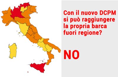 Con il nuovo DCPM si può raggiungere la propria barca fuori regione? Attenti alle fake news