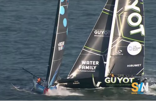 The Ocean Race: clamorosa collisione alla partenza della sesta tappa